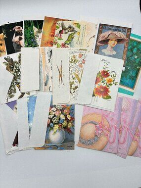 Vtg 90's-Y2K Greeting Cards Lot of 20 Blank Insides Unused Variety W/Envelopes
